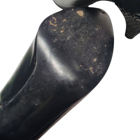 Vintage Christian Dior Black Pumps Bow Detail - Size 5 - Picture 6 of 8